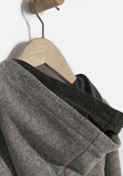 IKKS garcon city black hooded sweatshirt gris moyen